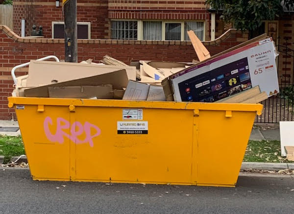 filled bin